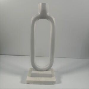 Modern White Candle Holder